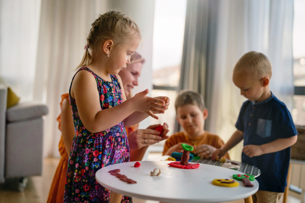 children playing